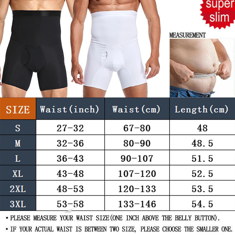 Men's Tummy Control Shorts — High-Waist Shapewear | SCULPTIX